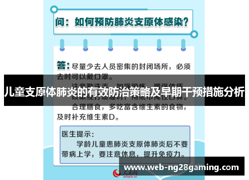 儿童支原体肺炎的有效防治策略及早期干预措施分析