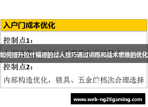 如何提升拉什福德的过人技巧通过训练和战术思维的优化