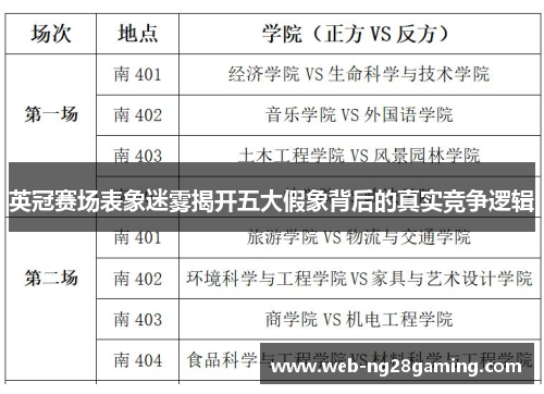 英冠赛场表象迷雾揭开五大假象背后的真实竞争逻辑